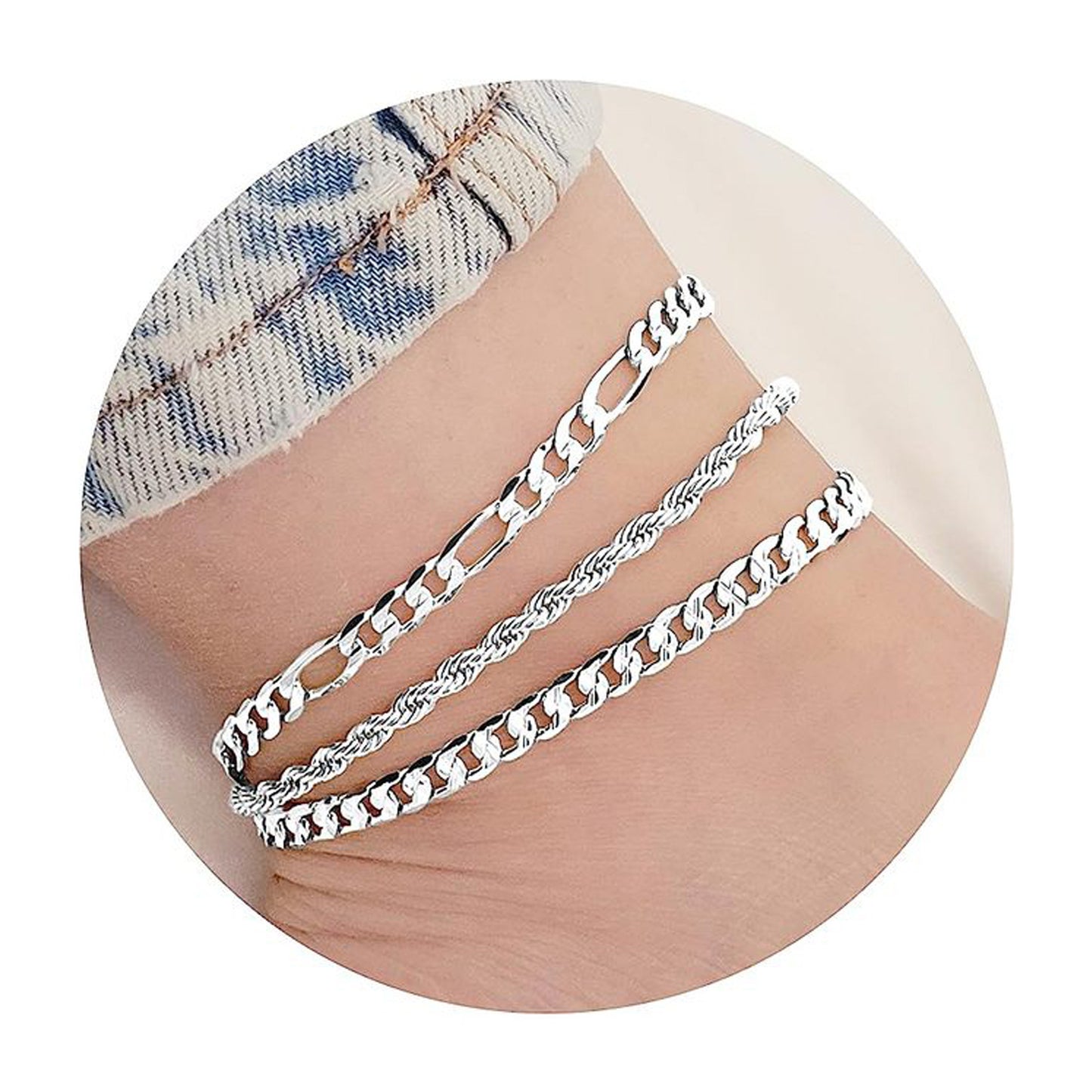 Bracelets Trombone Chic – Ensemble Féminin en Acier Inoxydable