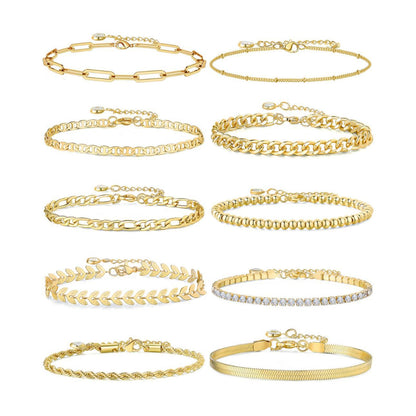 Bracelets Trombone Chic – Ensemble Féminin en Acier Inoxydable