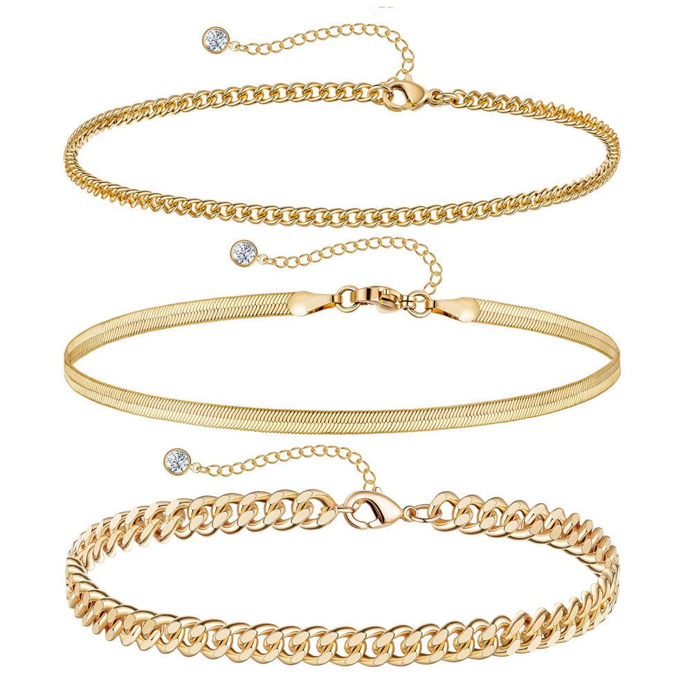 Bracelets Trombone Chic – Ensemble Féminin en Acier Inoxydable