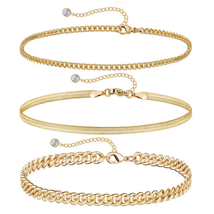 Bracelets Trombone Chic – Ensemble Féminin en Acier Inoxydable