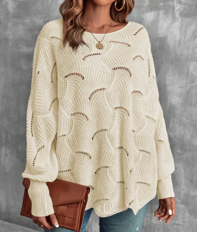 Pull Femme Tricot Ajouré