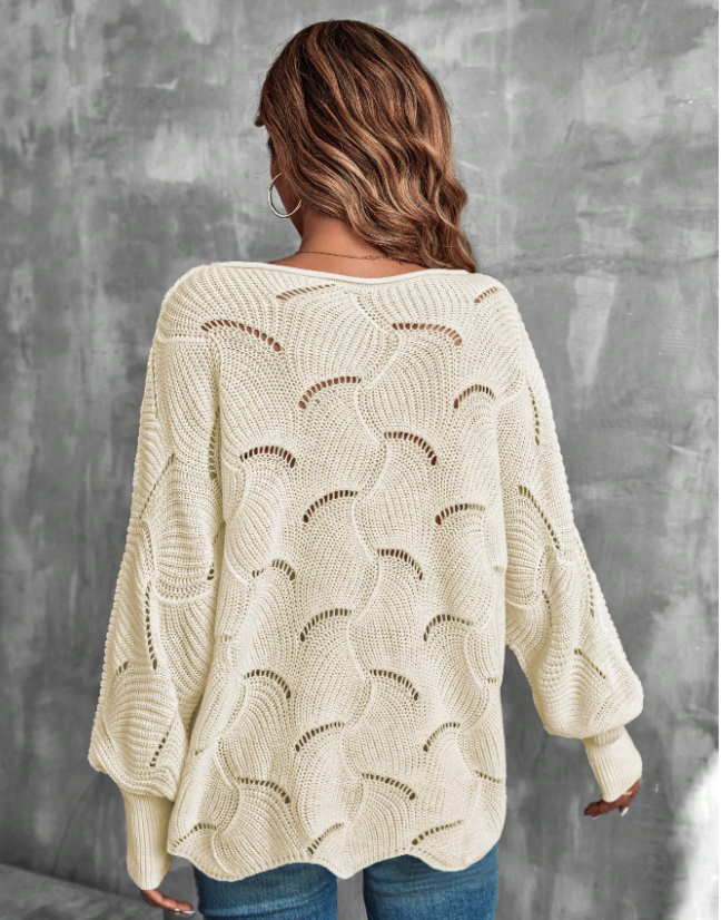 Pull Femme Tricot Ajouré