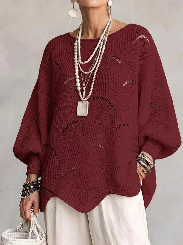 Pull Élégance Bohème Crème