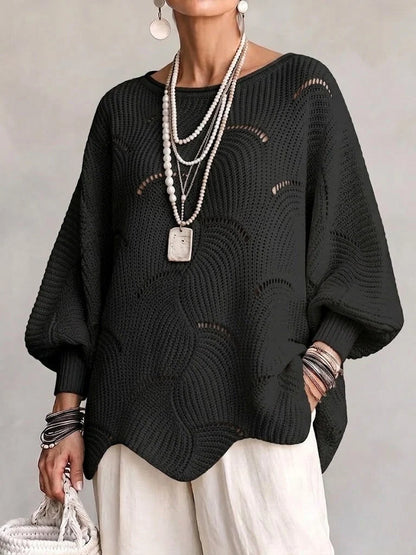 Pull Élégance Bohème Crème