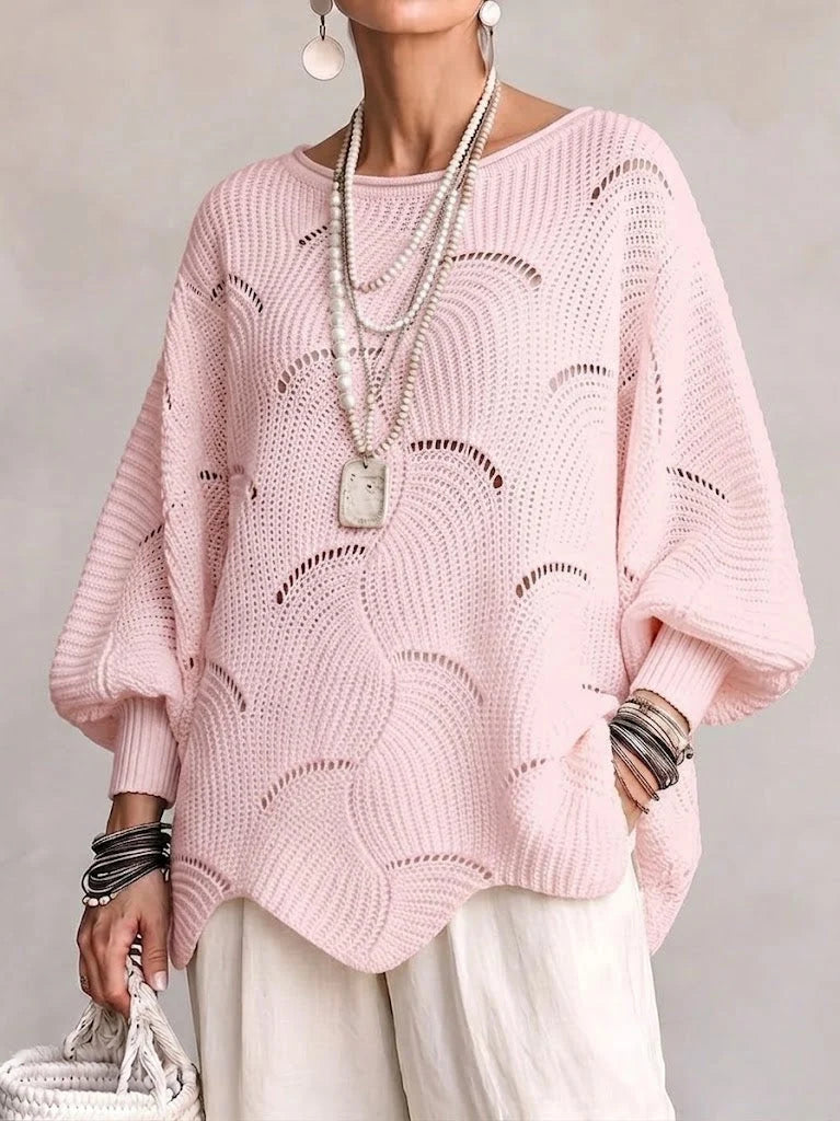 Pull Élégance Bohème Crème